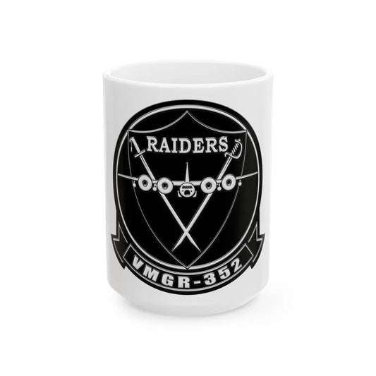 VMGR 352 Raiders (USMC) White Coffee Mug-15oz-Go Mug Yourself