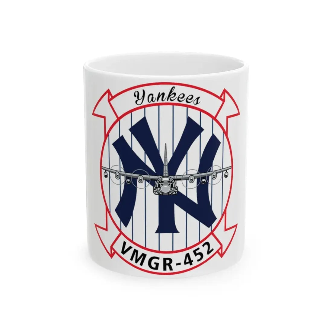 VMGR 452 (USMC) White Coffee Mug 11oz - Go Mug Yourself