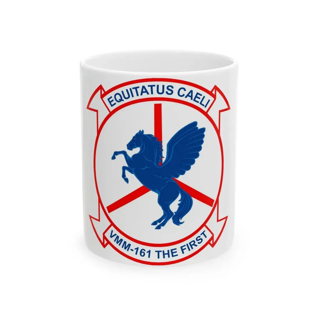 VMM 161 Marine Medium Tiltrotor Squadron 161 (USMC) White Coffee Mug 11oz - Go Mug Yourself