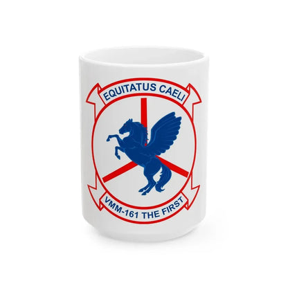 VMM 161 Marine Medium Tiltrotor Squadron 161 (USMC) White Coffee Mug 15oz - Go Mug Yourself