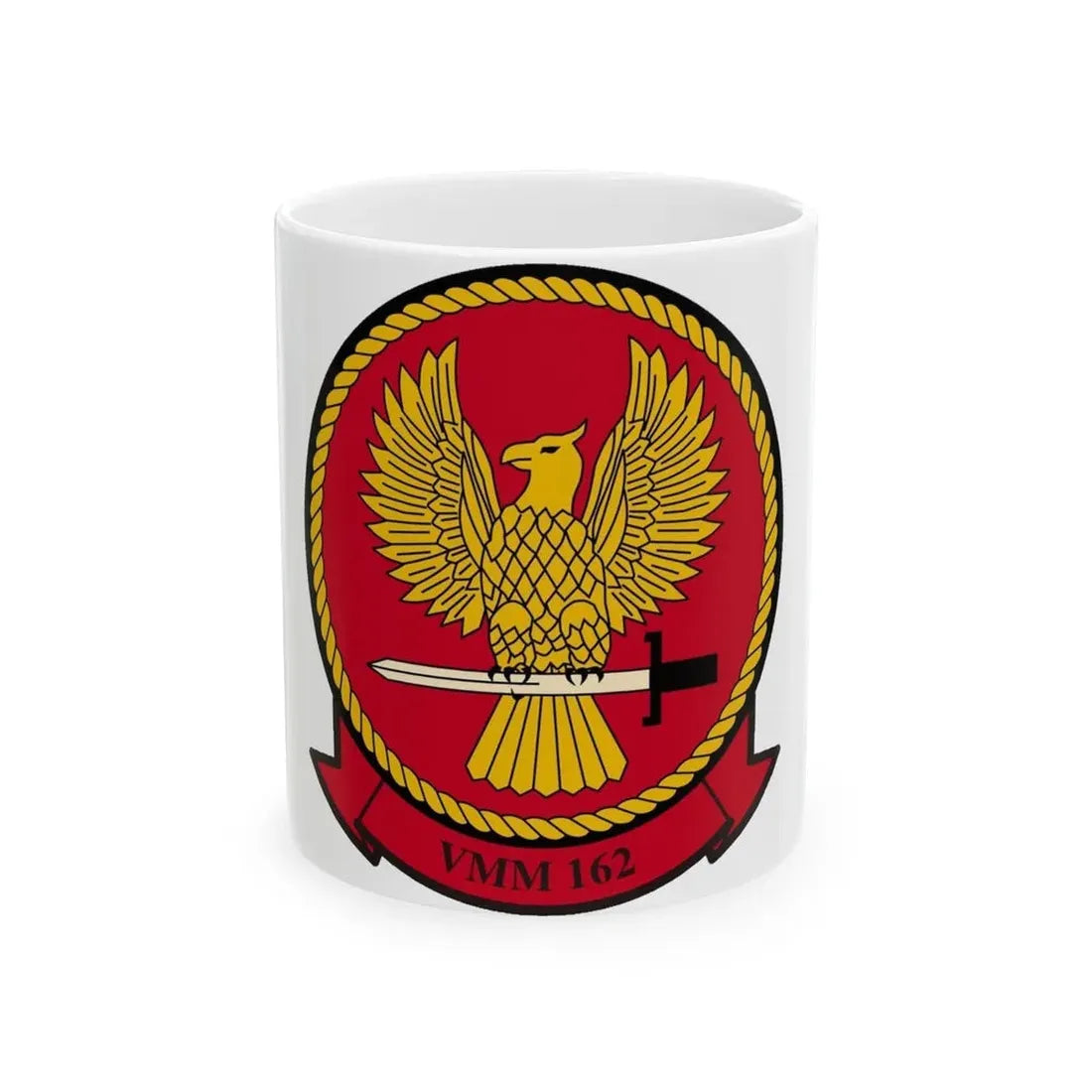 VMM 162 Marine Medium Tiltrotor Squadron 162 (USMC) White Coffee Mug 11oz - Go Mug Yourself