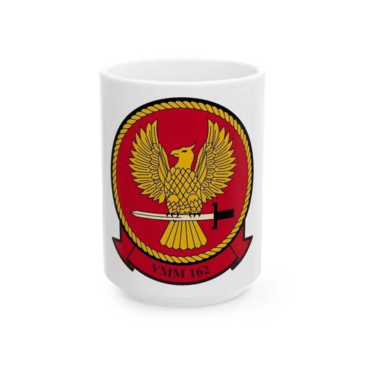 VMM 162 Marine Medium Tiltrotor Squadron 162 (USMC) White Coffee Mug-15oz-Go Mug Yourself