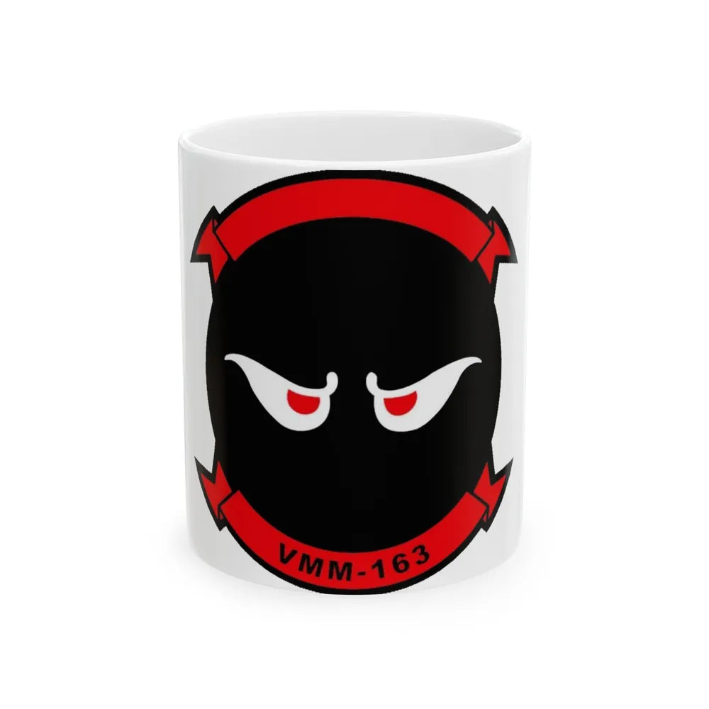 VMM 163 Marine Medium Tiltrotor Squadron 163 (USMC) White Coffee Mug-11oz-Go Mug Yourself