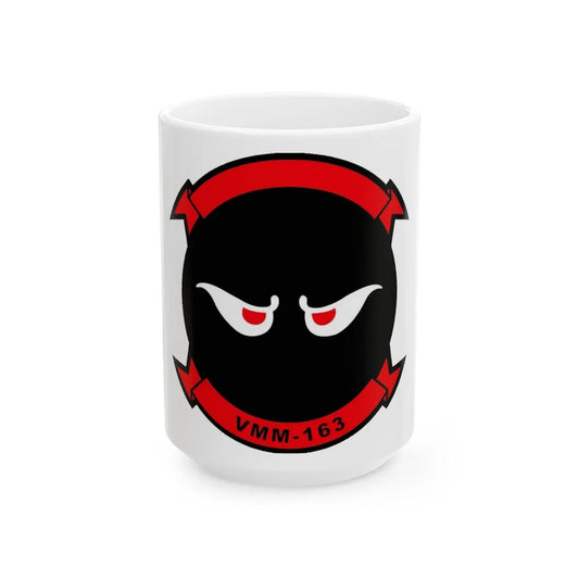 VMM 163 Marine Medium Tiltrotor Squadron 163 (USMC) White Coffee Mug-15oz-Go Mug Yourself