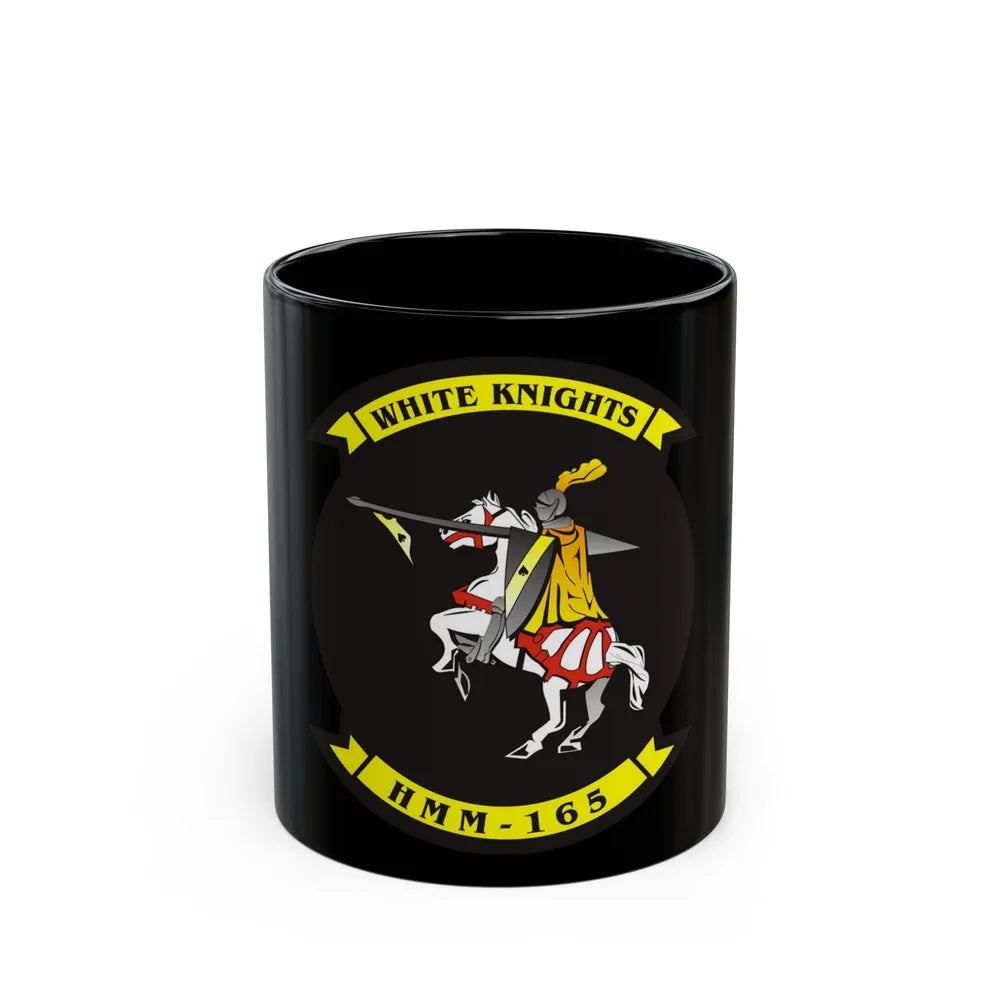 VMM 165 Marine Medium Tiltrotor Squadron 165 White Knights (USMC) Black Coffee Mug-11oz-Go Mug Yourself