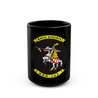 VMM 165 Marine Medium Tiltrotor Squadron 165 White Knights (USMC) Black Coffee Mug 15oz - Go Mug Yourself