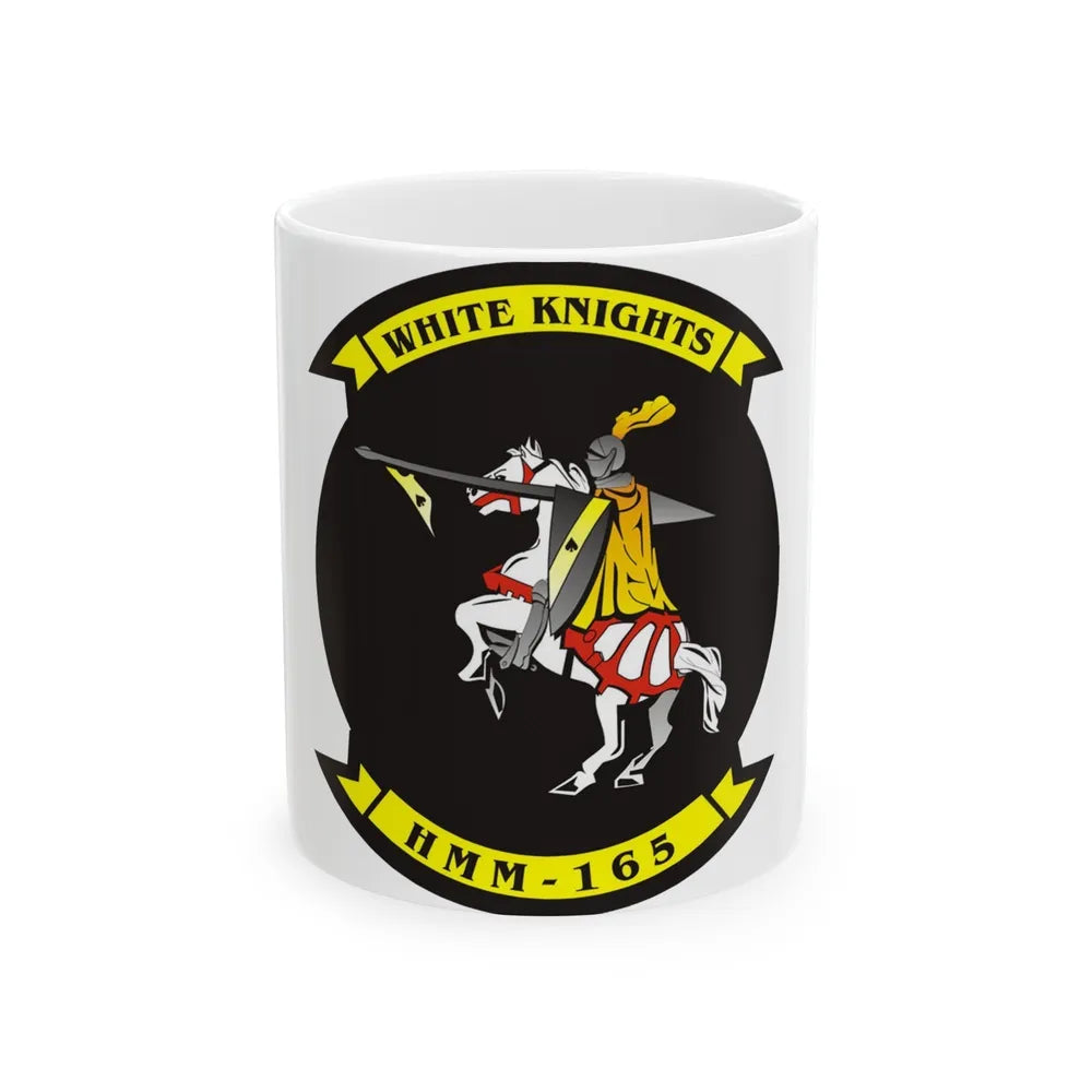 VMM 165 Marine Medium Tiltrotor Squadron 165 White Knights (USMC) White Coffee Mug-11oz-Go Mug Yourself