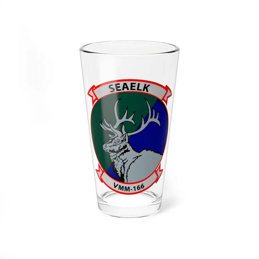 VMM 166 Marine Medium Tiltrotor Squadron 166 (USMC) Pint Glass 16oz 16oz - Go Mug Yourself