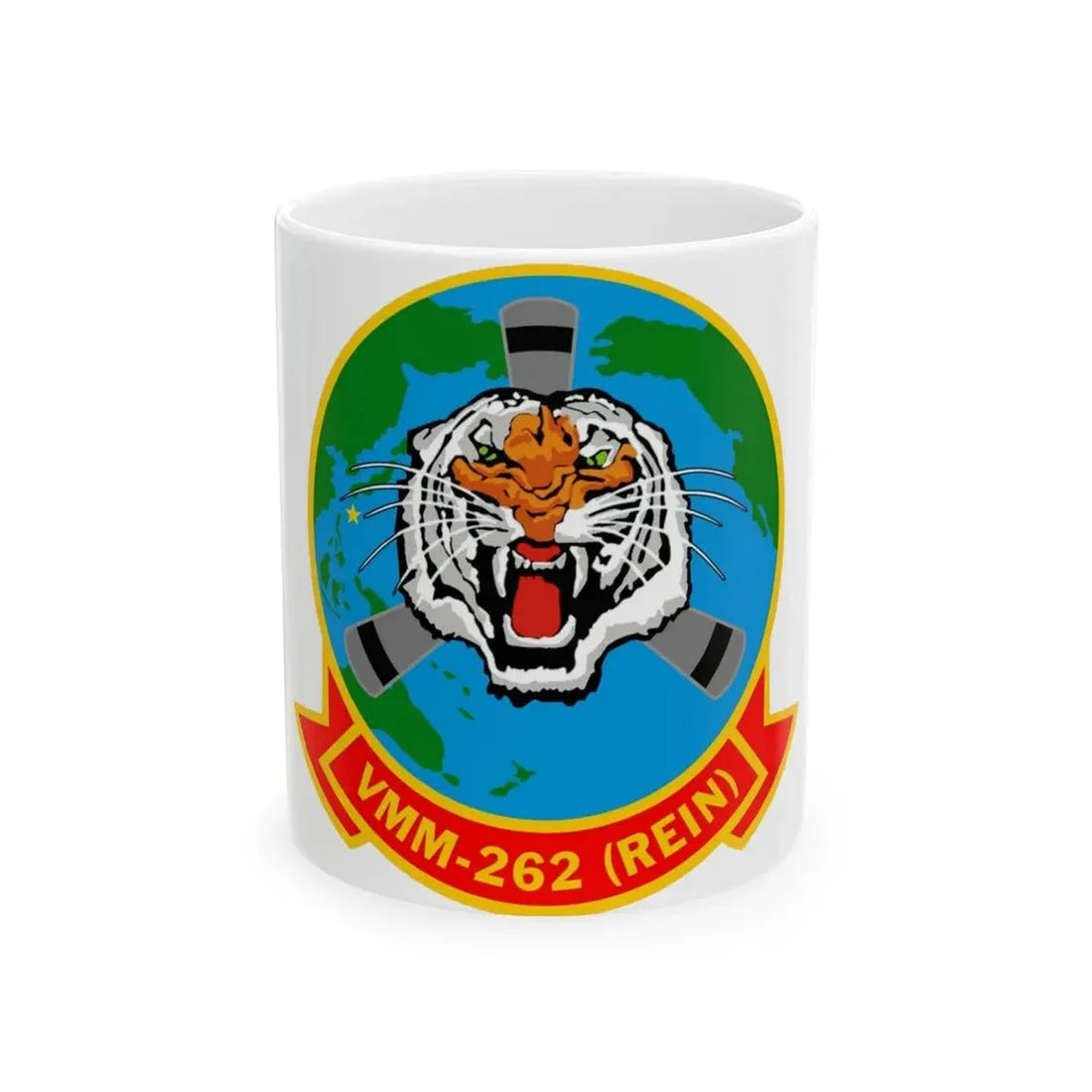 VMM 262 Marine Medium Tiltrotor Squadron 262 (USMC) White Coffee Mug 11oz - Go Mug Yourself