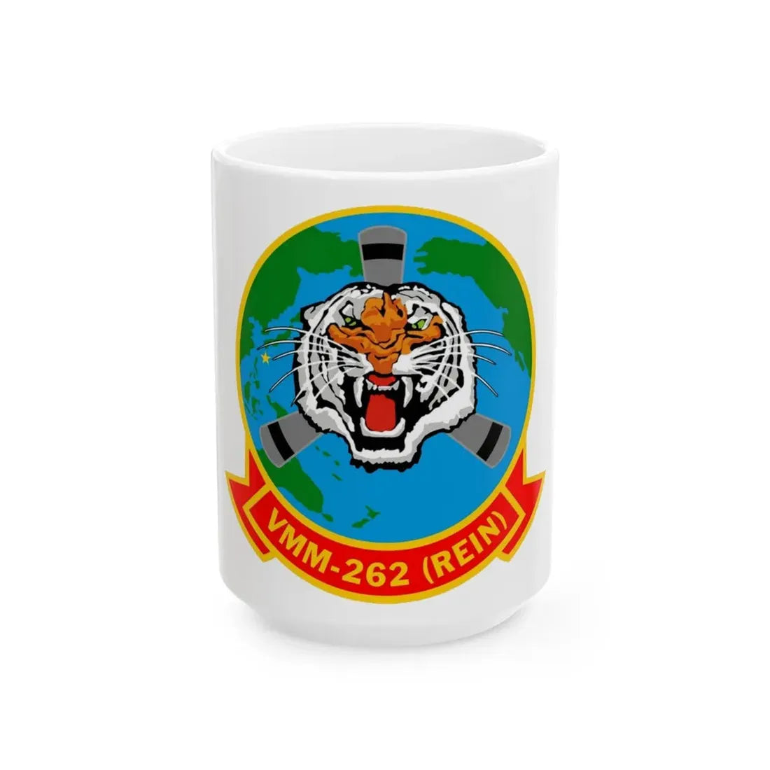 VMM 262 Marine Medium Tiltrotor Squadron 262 (USMC) White Coffee Mug 15oz - Go Mug Yourself