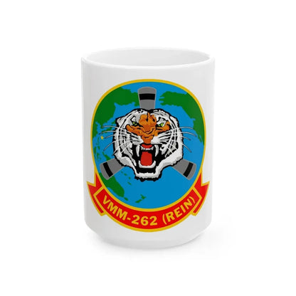 VMM 262 Marine Medium Tiltrotor Squadron 262 (USMC) White Coffee Mug 15oz - Go Mug Yourself