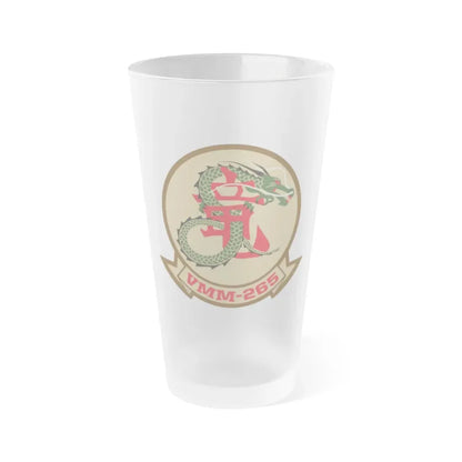 VMM 265 Marine Medium Tiltrotor Squadron 265 (USMC) Frosted Pint Glass 16oz Default Title - Go Mug Yourself