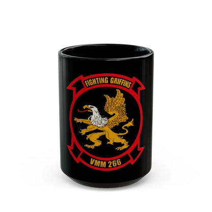 VMM 266 Marine Medium Tiltrotor Squadron 266 (USMC) Black Coffee Mug-15oz-Go Mug Yourself