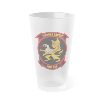 VMM 266 Marine Medium Tiltrotor Squadron 266 (USMC) Frosted Pint Glass 16oz-Go Mug Yourself