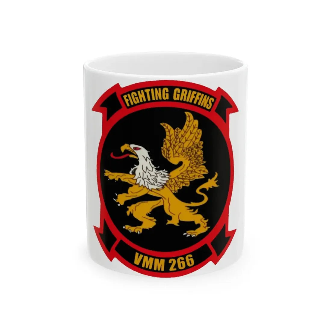 VMM 266 Marine Medium Tiltrotor Squadron 266 (USMC) White Coffee Mug 11oz - Go Mug Yourself