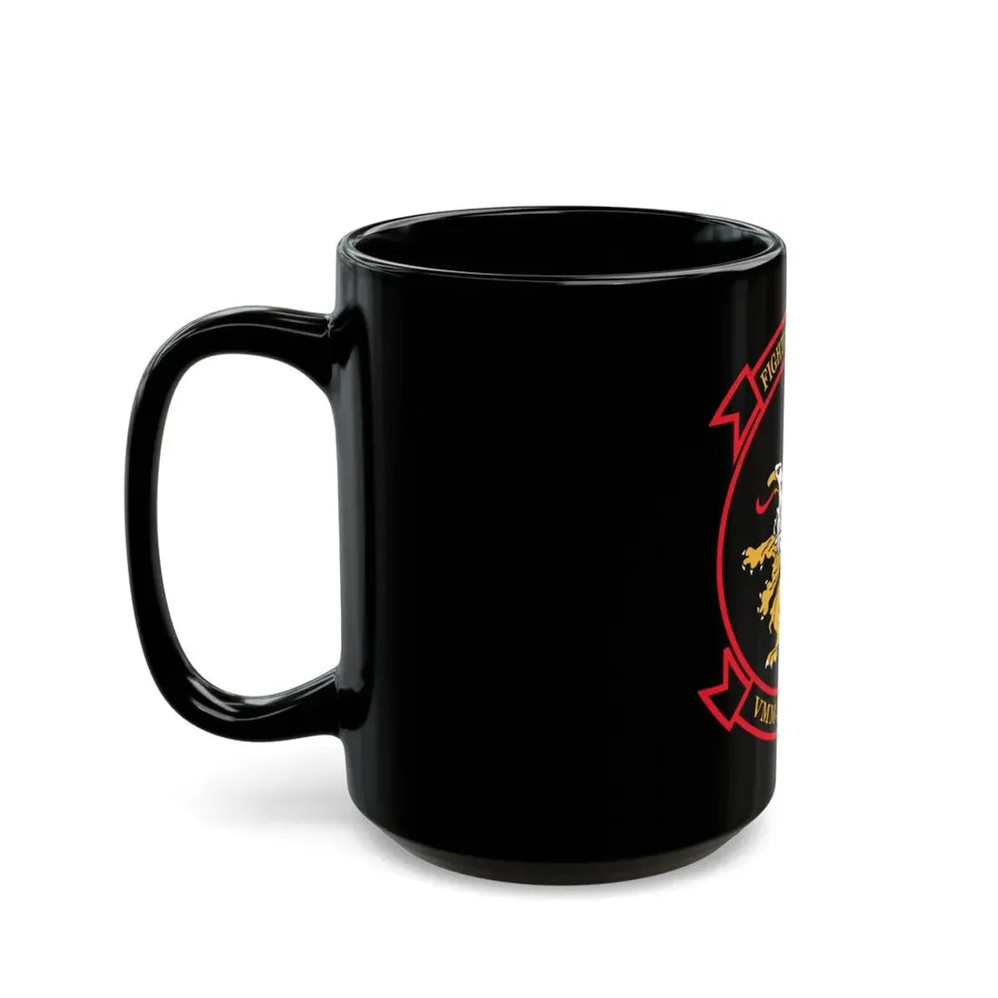 VMM 266 REIN Fighting Griffins (USMC) Black Coffee Mug - Go Mug Yourself