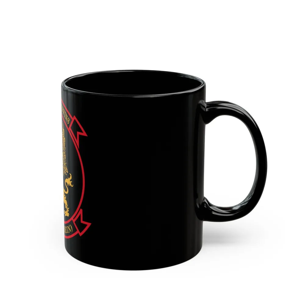 VMM 266 REIN Fighting Griffins (USMC) Black Coffee Mug-Go Mug Yourself