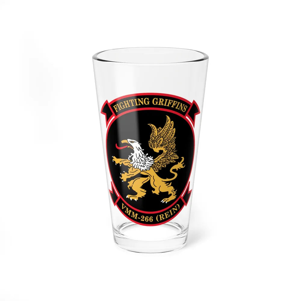 VMM 266 REIN Fighting Griffins (USMC) Pint Glass 16oz-16oz-Go Mug Yourself