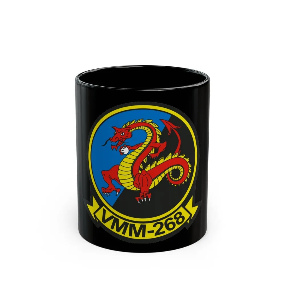 VMM 268 Marine Medium Tiltrotor Squadron 268 (USMC) Black Coffee Mug-11oz-Go Mug Yourself