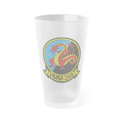 VMM 268 Marine Medium Tiltrotor Squadron 268 (USMC) Frosted Pint Glass 16oz Default Title - Go Mug Yourself