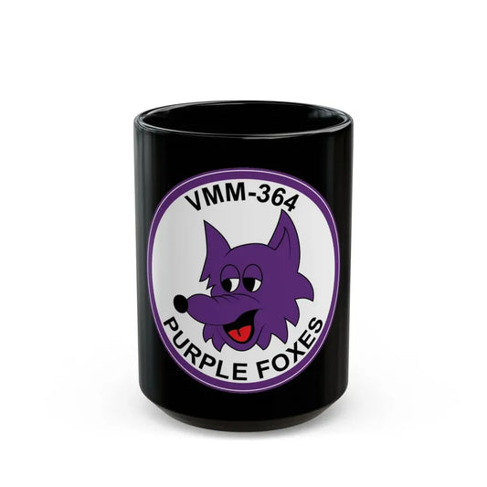 VMM 364 Marine Medium Tiltrotor Squadron 364 (USMC) Black Coffee Mug 15oz - Go Mug Yourself