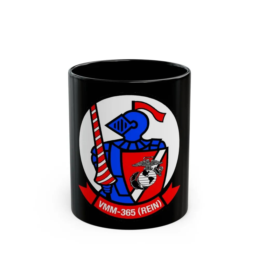 VMM 365 Marine Medium Tiltrotor Squadron 365 (USMC) Black Coffee Mug-11oz-Go Mug Yourself