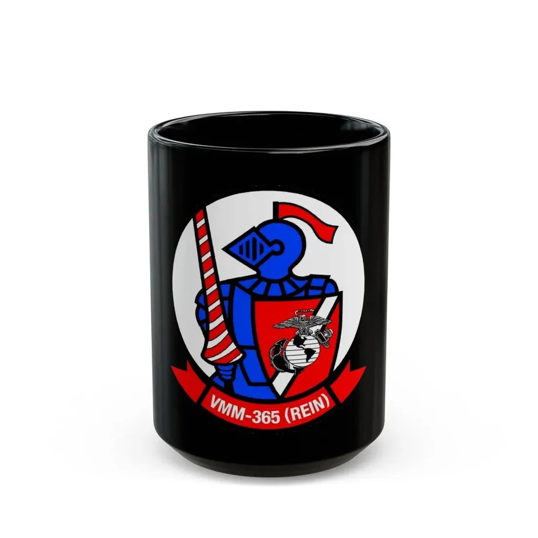 VMM 365 Marine Medium Tiltrotor Squadron 365 (USMC) Black Coffee Mug 15oz - Go Mug Yourself