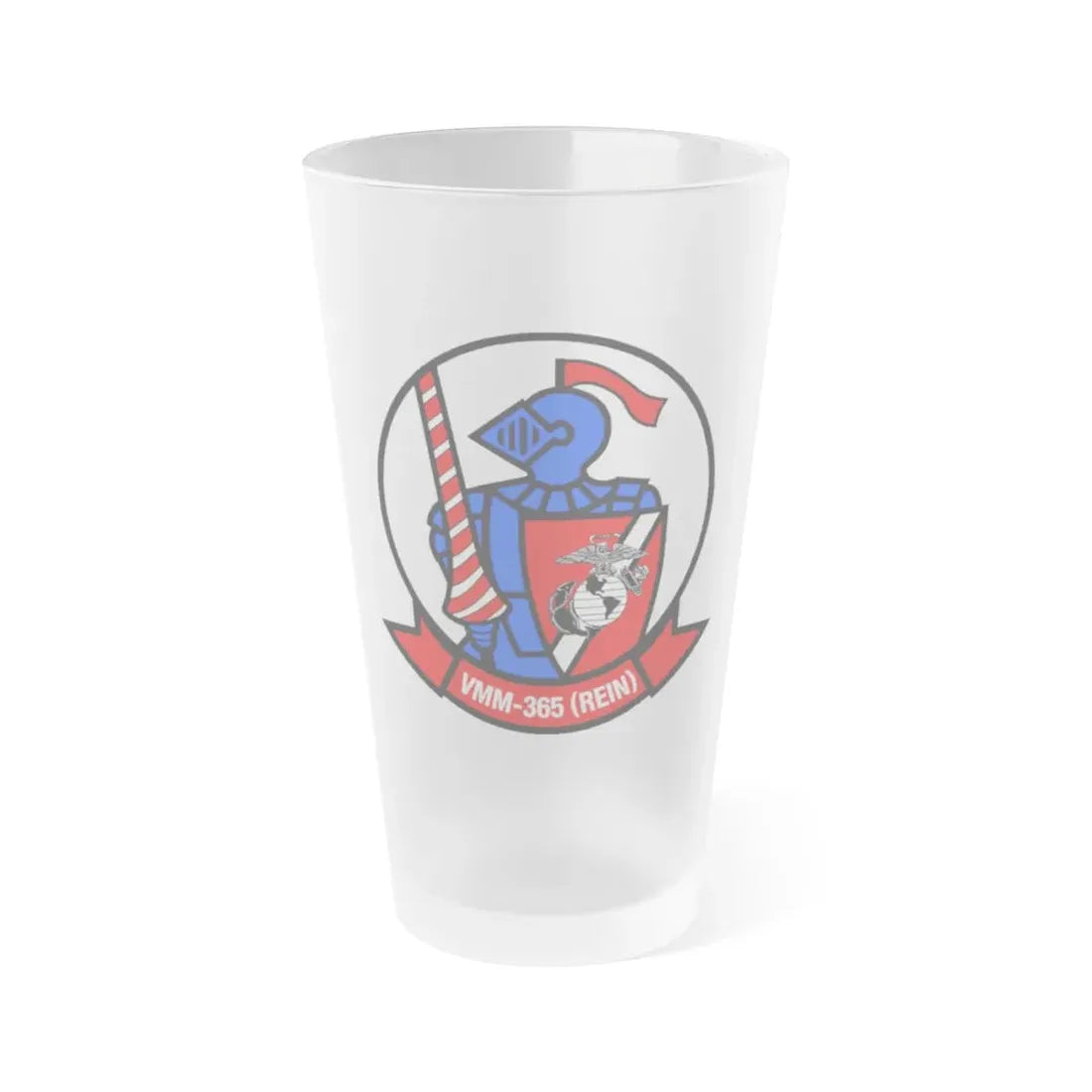 VMM 365 Marine Medium Tiltrotor Squadron 365 (USMC) Frosted Pint Glass 16oz Default Title - Go Mug Yourself