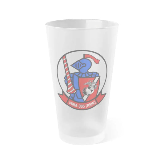 VMM 365 Marine Medium Tiltrotor Squadron 365 (USMC) Frosted Pint Glass 16oz Default Title - Go Mug Yourself