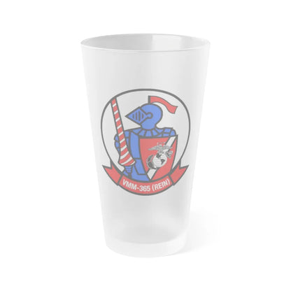 VMM 365 Marine Medium Tiltrotor Squadron 365 (USMC) Frosted Pint Glass 16oz-Go Mug Yourself