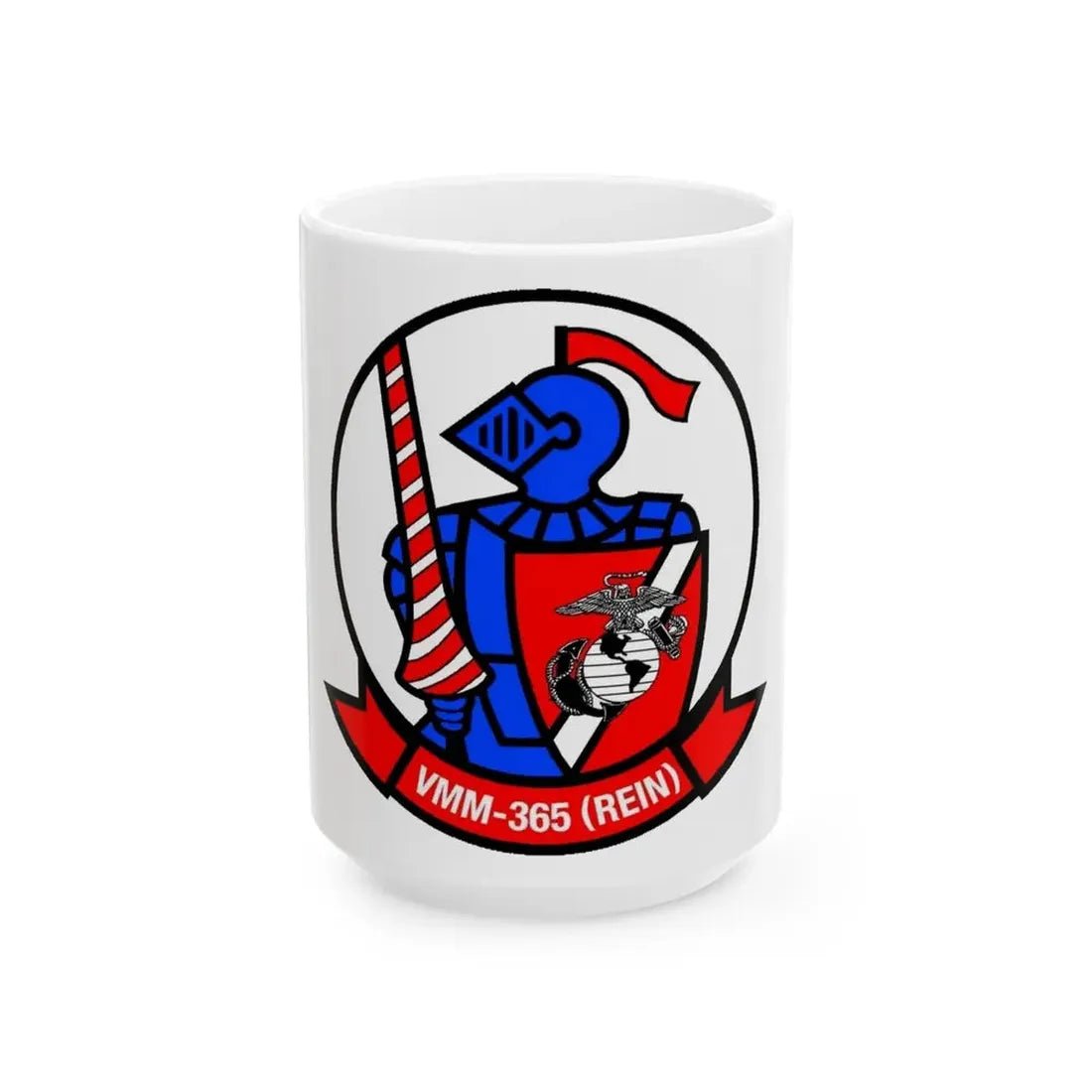 VMM 365 Marine Medium Tiltrotor Squadron 365 (USMC) White Coffee Mug 15oz - Go Mug Yourself