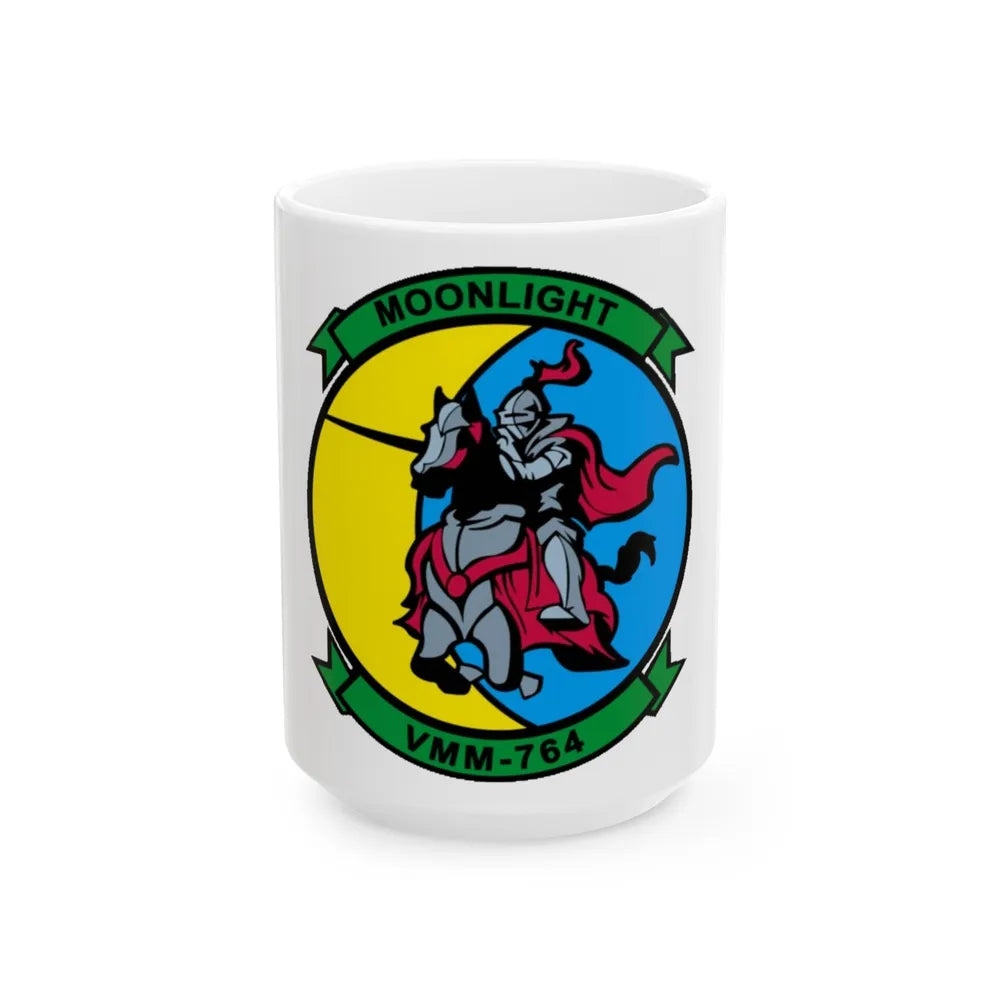 VMM 764 Marine Medium Tiltrotor Squadron 764 (USMC) White Coffee Mug-15oz-Go Mug Yourself