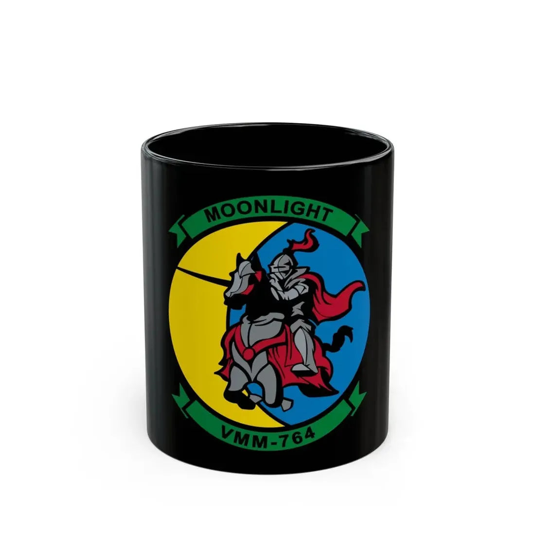 VMM 764 Moonlight (USMC) Black Coffee Mug 11oz - Go Mug Yourself