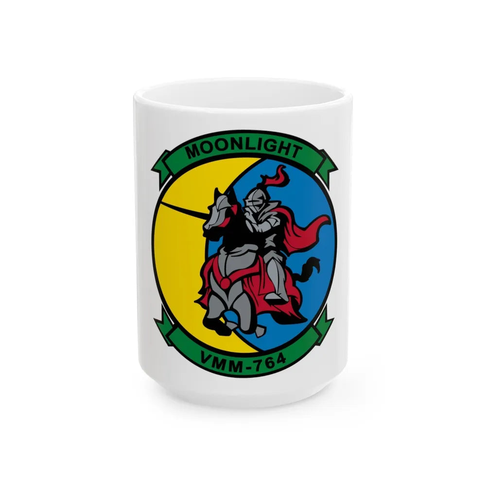 VMM 764 Moonlight (USMC) White Coffee Mug-15oz-Go Mug Yourself