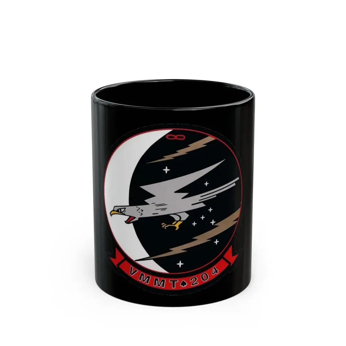 VMMT 204 Marine Medium Tiltrotor Training Squadron 204 (USMC) Black Coffee Mug 11oz - Go Mug Yourself