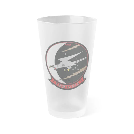 VMMT 204 Marine Medium Tiltrotor Training Squadron 204 (USMC) Frosted Pint Glass 16oz-Go Mug Yourself