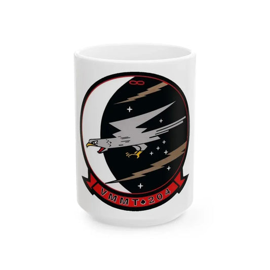VMMT 204 Marine Medium Tiltrotor Training Squadron 204 (USMC) White Coffee Mug 15oz - Go Mug Yourself