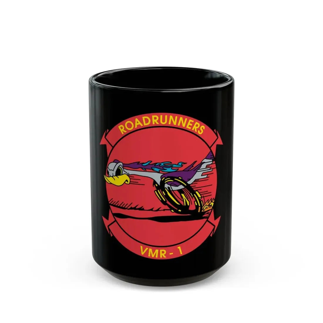 VMR 1 Roadrunners (USMC) Black Coffee Mug 15oz - Go Mug Yourself