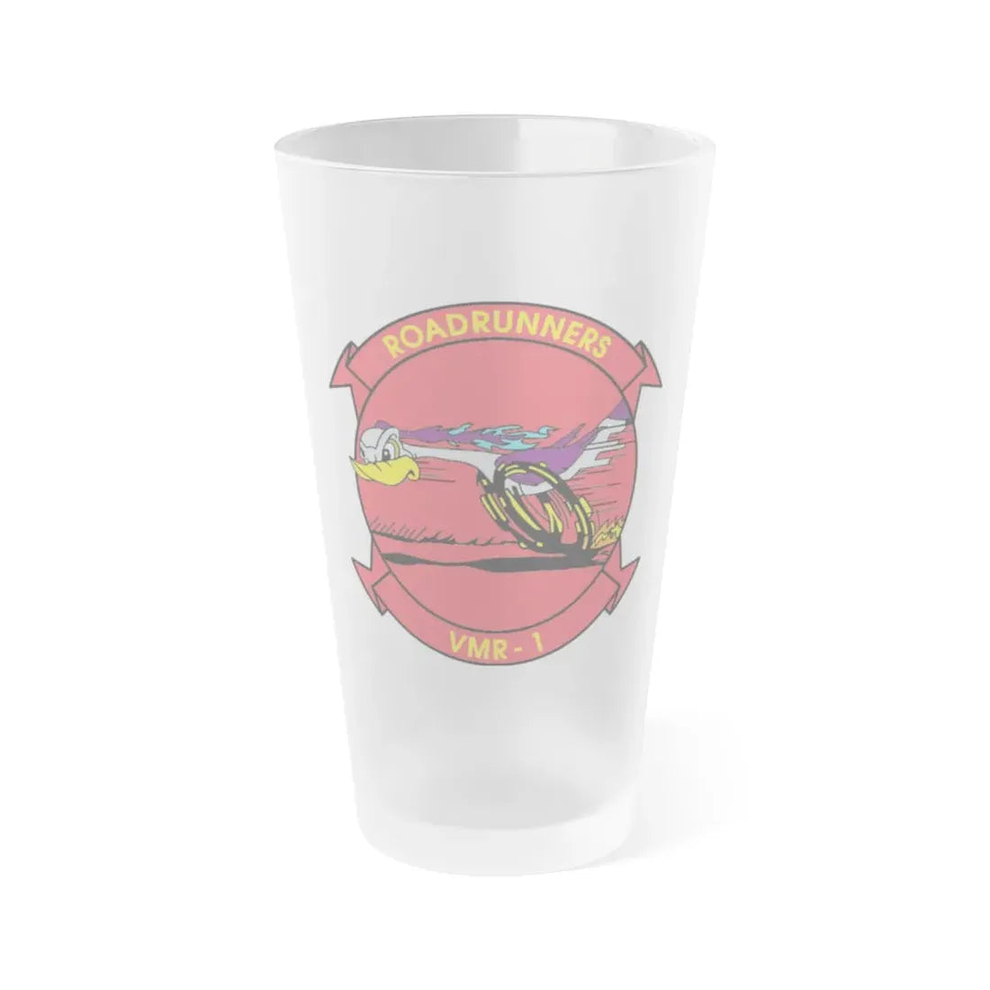 VMR 1 Roadrunners (USMC) Frosted Pint Glass 16oz Default Title - Go Mug Yourself