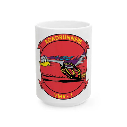VMR 1 Roadrunners (USMC) White Coffee Mug 15oz - Go Mug Yourself