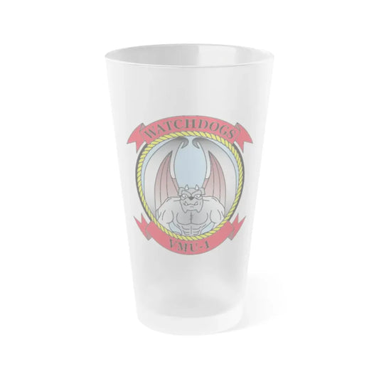 VMU 1 Watchdogs 2 (USMC) Frosted Pint Glass 16oz Default Title - Go Mug Yourself