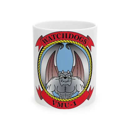 VMU 1 Watchdogs 2 (USMC) White Coffee Mug 11oz - Go Mug Yourself