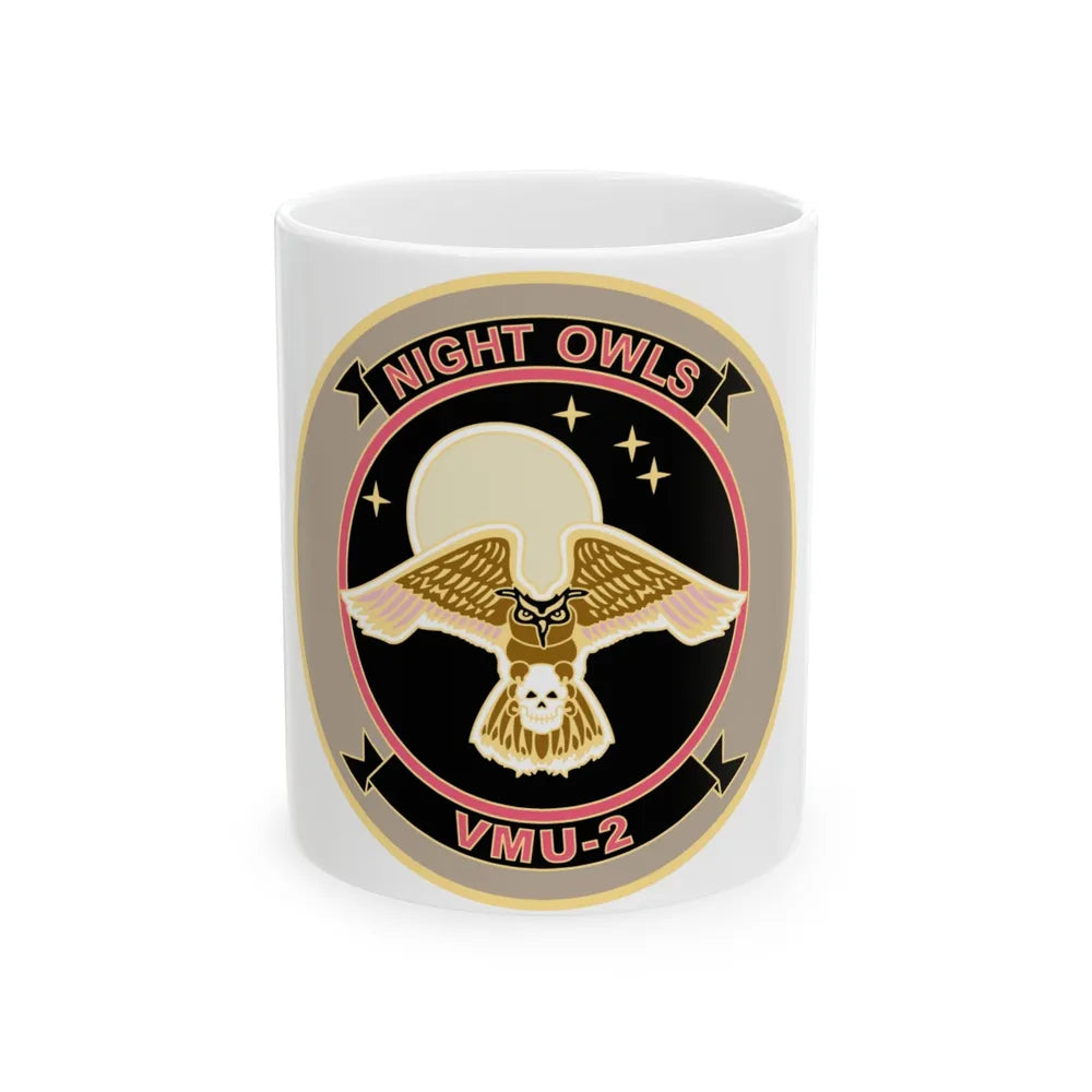 VMU 2 Night Owls (USMC) White Coffee Mug-11oz-Go Mug Yourself