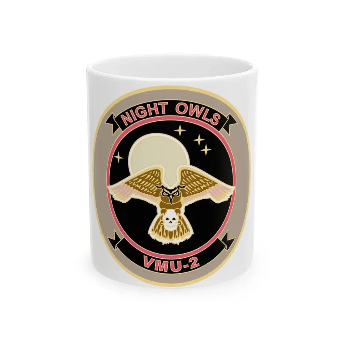 VMU 2 Night Owls (USMC) White Coffee Mug 11oz - Go Mug Yourself
