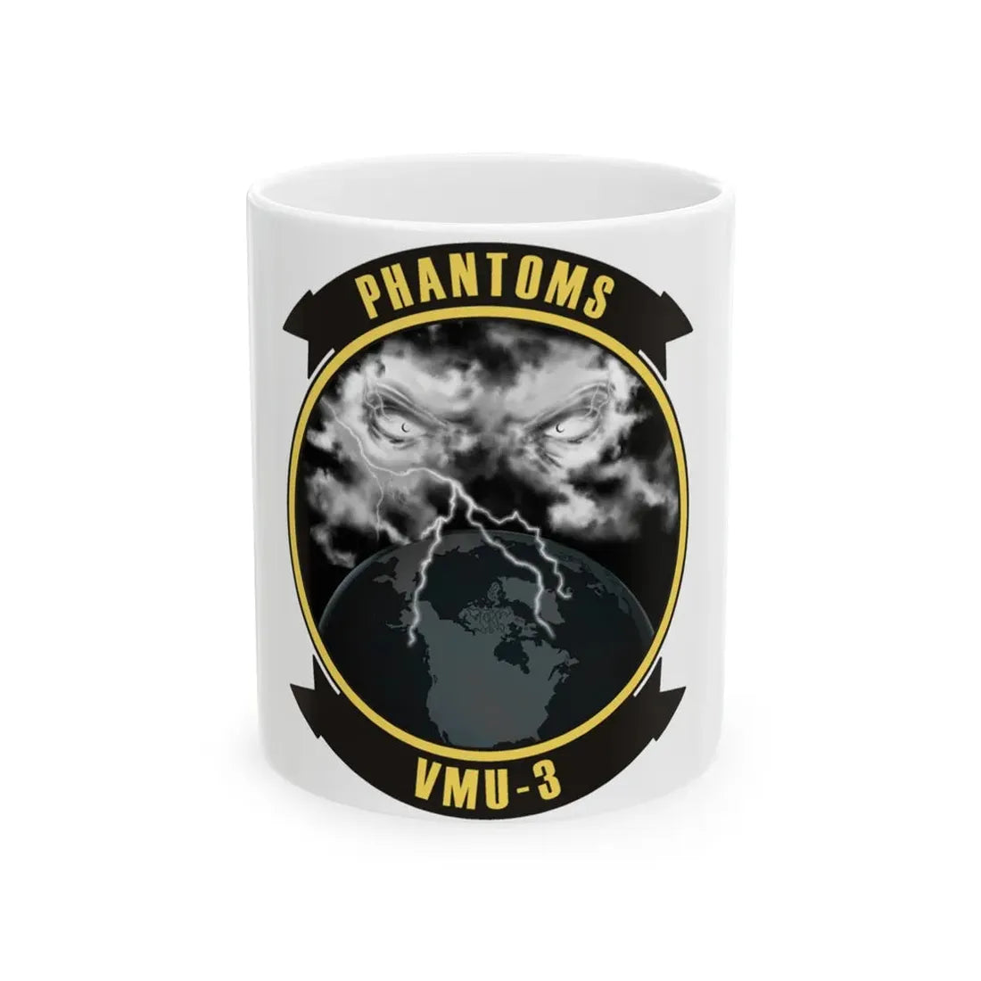 VMU 3 Phantoms (USMC) White Coffee Mug 11oz - Go Mug Yourself