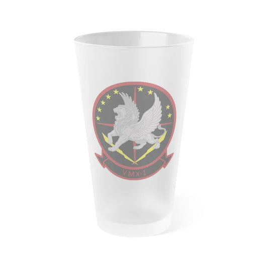 VMX 1 Flying Lions (USMC) Frosted Pint Glass 16oz-Go Mug Yourself