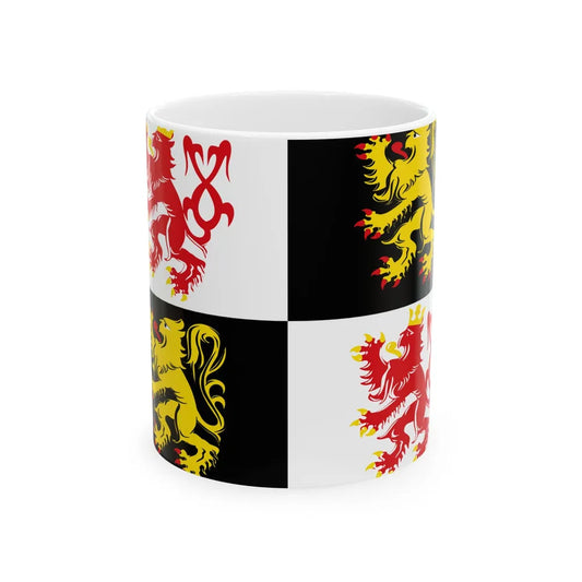 Voeren vlag (Belgium) White Coffee Mug 11oz - Go Mug Yourself