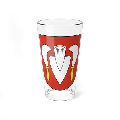 Volken-blazon (Switzerland) (Coat of Arms) Pint Glass 16oz 16oz - Go Mug Yourself