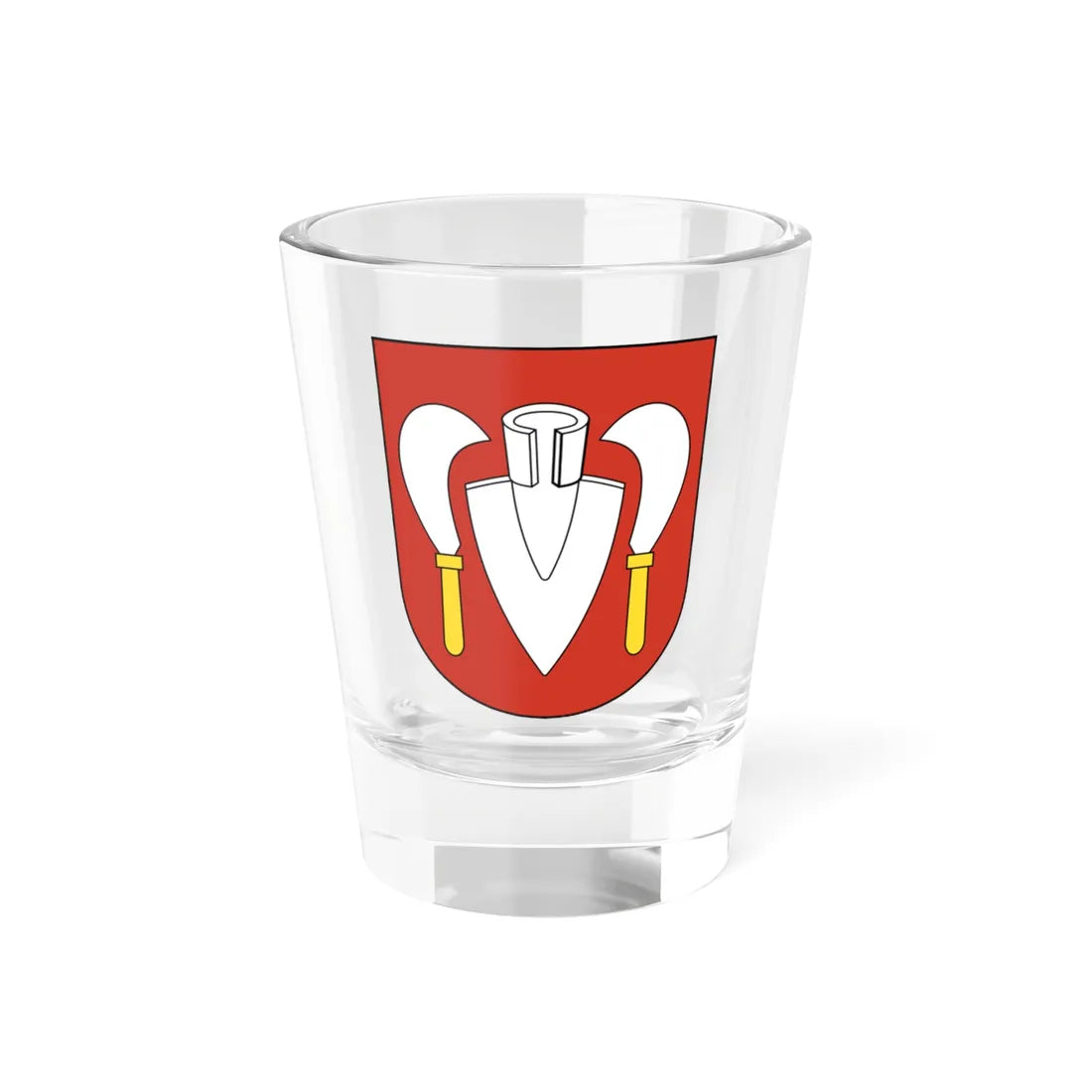 Volken-blazon (Switzerland) (Coat of Arms) Shot Glass 1.5oz - Go Mug Yourself