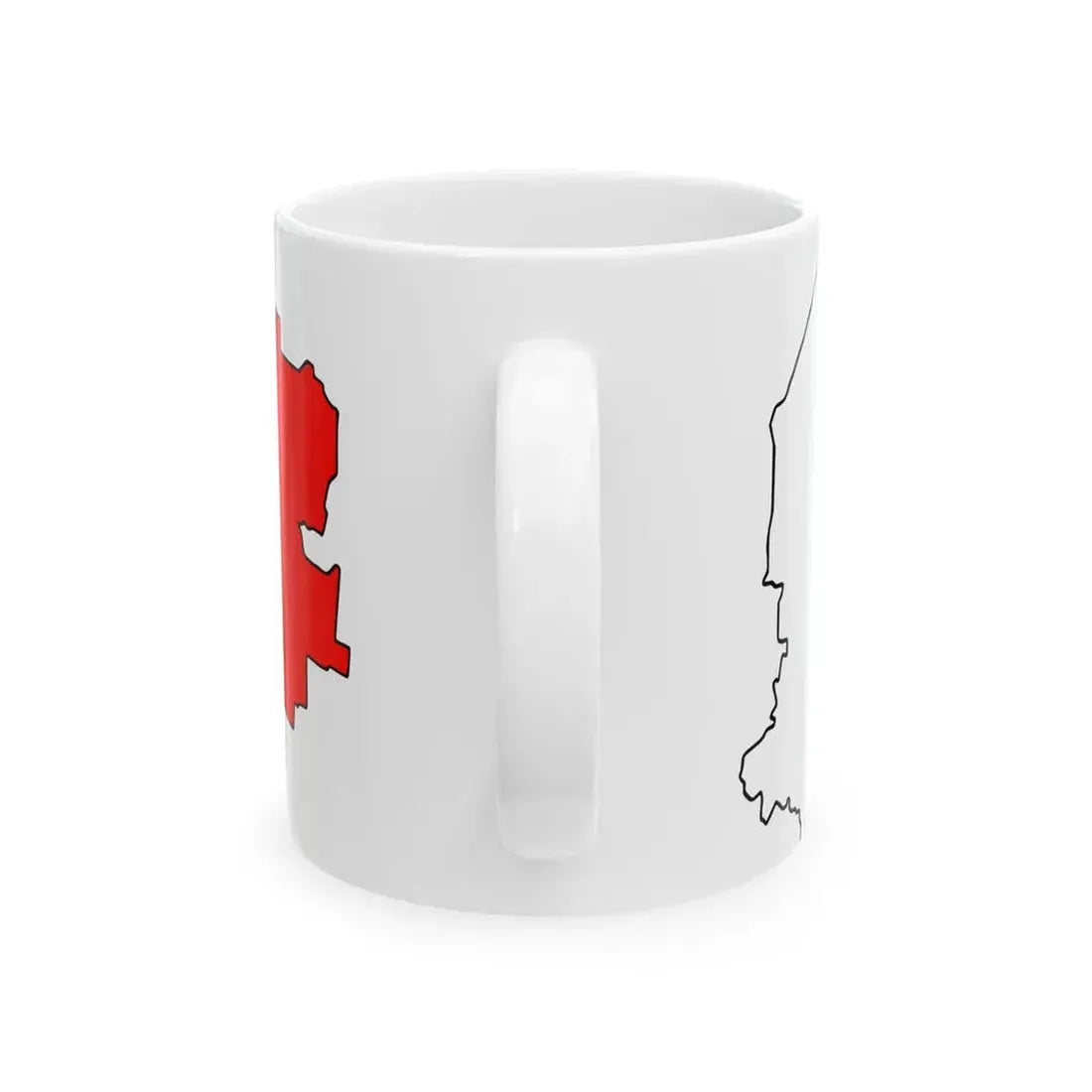 Vologod-obl-geo-stub (Russia) White Coffee Mug - Go Mug Yourself